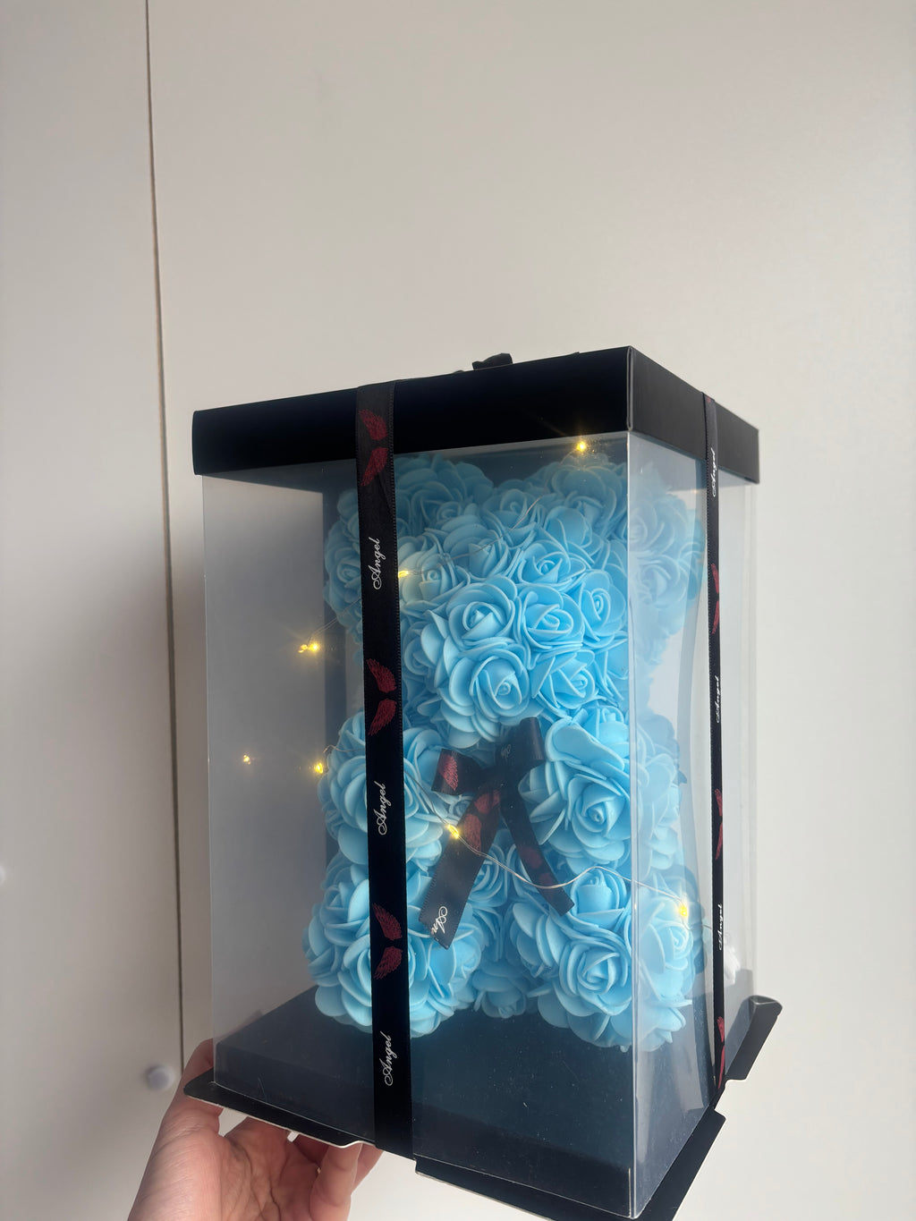 ROSES TEDDY BEAR BLUE