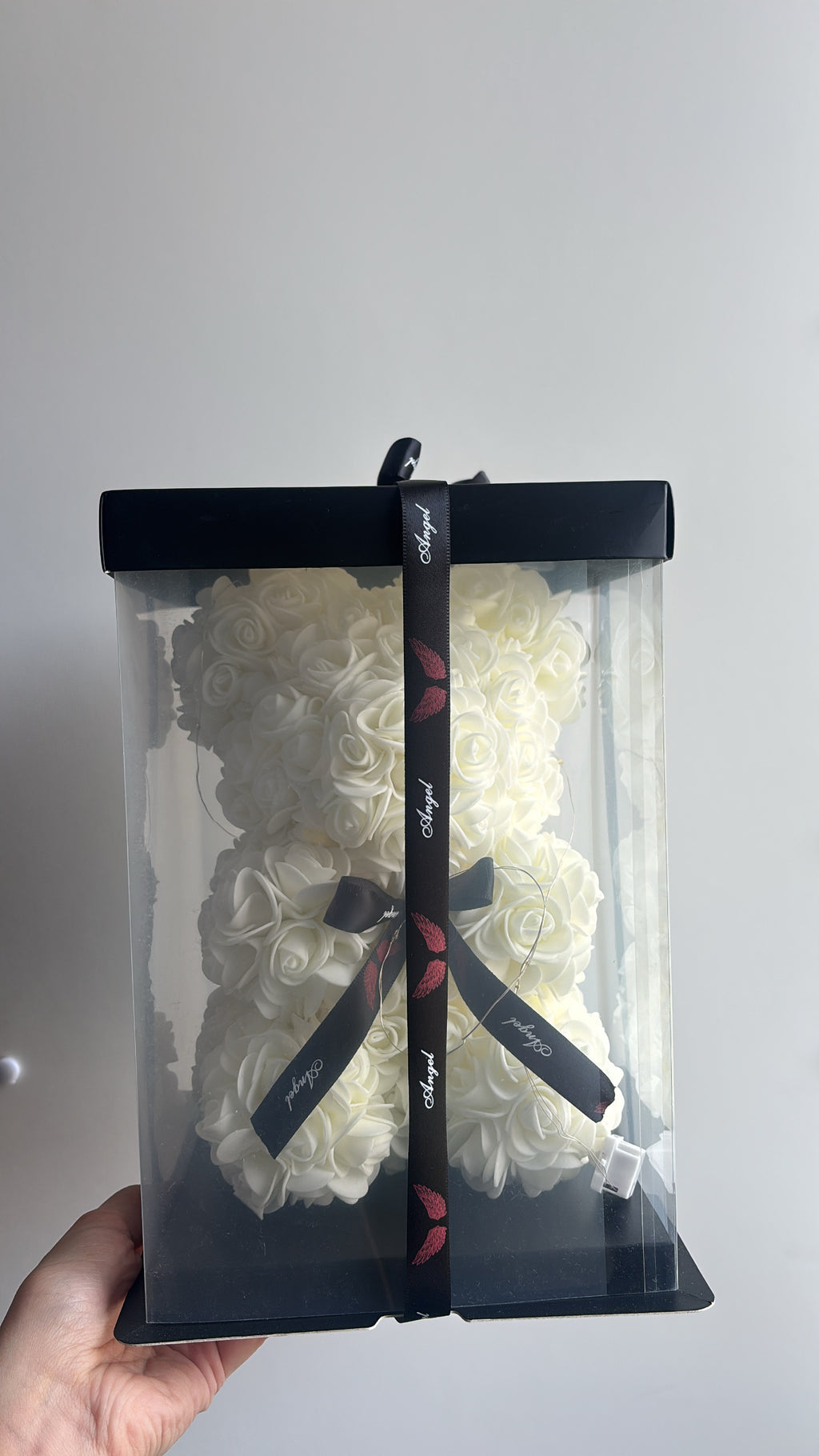 ROSES TEDDY BEAR WHITE